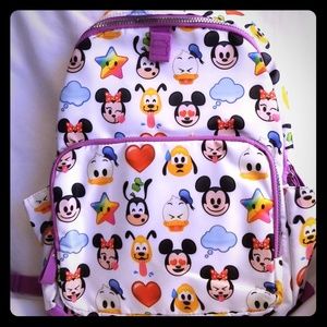 Disney "World of Disney Emoji" Pattern Backpack